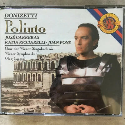 DONIZETTI: Poliuto - Carreras/Ricciarelli - Caetani (2-CD-Box CBS M2K 44821/neu) - Bild 1 von 3