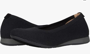 NEW Comfortiva Women's  Glidee Slip On Ballet Flat Cushioned Black Mesh 8.5 W - Picture 1 of 7