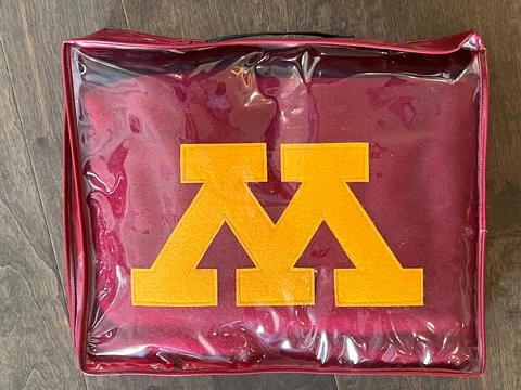 Vintage Wool Stadium Blanket University of Minnesota golden gophers (Amana) Cover