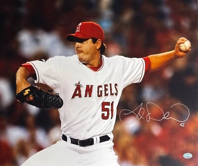 Foto firmada por Joe Saunders 16x20 Angels PSA J45788 Foto 1 de 2