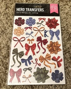 Hero Arts RIBBONS & BOWS Hero Transfers Rub-Ons Holiday Christmas - Picture 1 of 2
