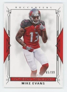 2017 MIKE EVANS PANINI NATIONAL TREASURES FOOTBALL #65/99 - BUCCANEERS - Picture 1 of 2
