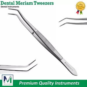 Dental Meriam Tweezers Medical Nursing Cotton Dressing Tissue Forceps Instrument - Picture 1 of 6