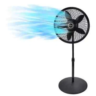 Lasko 18 Inch Cyclone Pedestal Oscillating Floor Fan Black 3 Speed - Image 1 of 4
