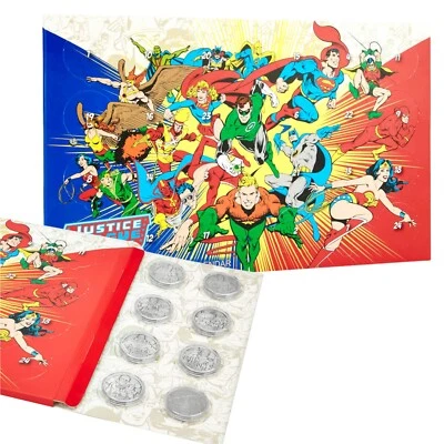 Juego de monedas coleccionables DC Comics JLA Justice League edición limitada nuevo Foto 1 de 4
