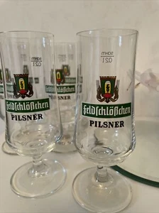 6 Stück Feldschlösschen Pilsgläser Premium Bierglas 0,2 l - Bild 1 von 4
