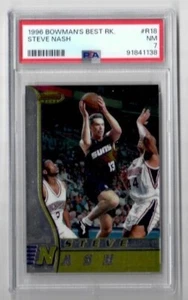1996-97 Bowman's Best Steve Nash Rookie Card PSA 7 - NM Phoenix Suns - Picture 1 of 2