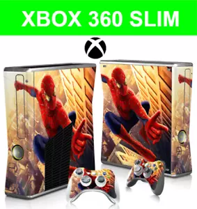Xbox 360 Slim Spider Hero Decal Sticker Skin Wrap Vinyl + Controller - Picture 1 of 2