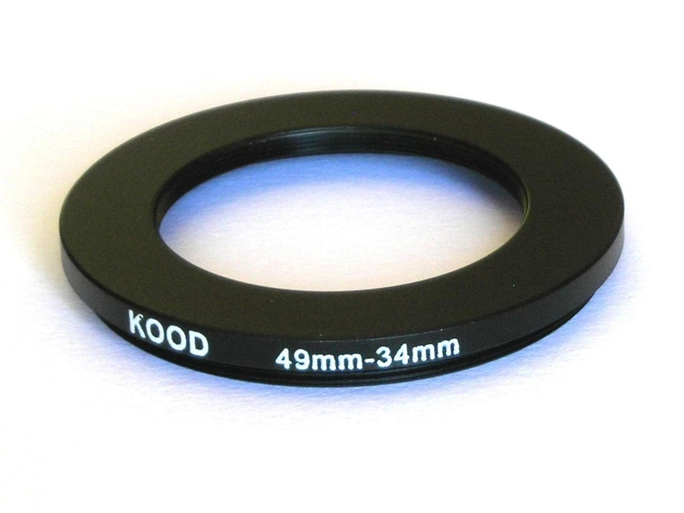 STEP DOWN ADAPTER 49MM-34MM STEPPING RING 49 TO 34MM 49-34 STEP DOWN RING - Image 1 of 1