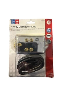 Amplificador distribuidor de 4 vías intensidad de señal GE auténtico [AMPLIFICADOR DE 4 VÍAS 50-900 MHz] -B - Imagen 1 de 2
