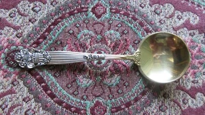Georgian Towle Chocolate Spoon w/Gold Wash Bowl Mint! - Bild 1 von 6