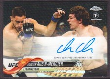 2018 Topps Chrome UFC MMA Autograph #FA-OAM Olivier Aubin-Mercier Auto