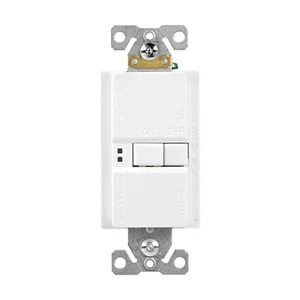 NEW EATON SGFD20W,20A,Residential,Commercial,Flush,125 V,GFCI WHITE - Picture 1 of 2
