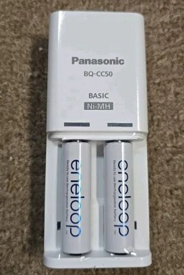 Nuevo cargador de batería Panasonic BQ-CC50 Ni-MH AA con pilas AA Panasonic Foto 1 de 2