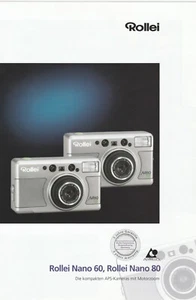 Original-Prospekt Rollei Nano 60, Rollei Nano 80 - Afbeelding 1 van 1