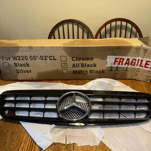 S-Class Black Grille Chrome S500 S430 S55 Mercedes - Photo 1/24