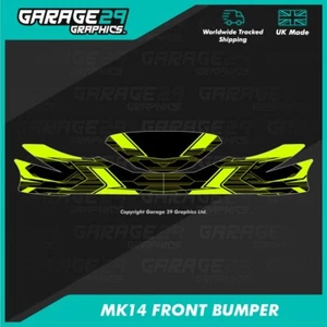 CADET KART MK14 FRONT BUMPER STICKER KIT - TORNADO - COLOUR 2 (FLURO) - Picture 1 of 3
