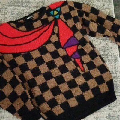 Suéter de Colección Bill Hair Años 80 a Cuadros Lana Mohair S Foto 1 de 4