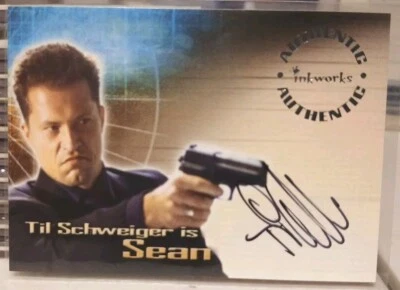 Lara Croft Tomb Raider the Cradle Of Life Til Schweiger A4 Autograph as Sean 🔥  - Image 1 of 2
