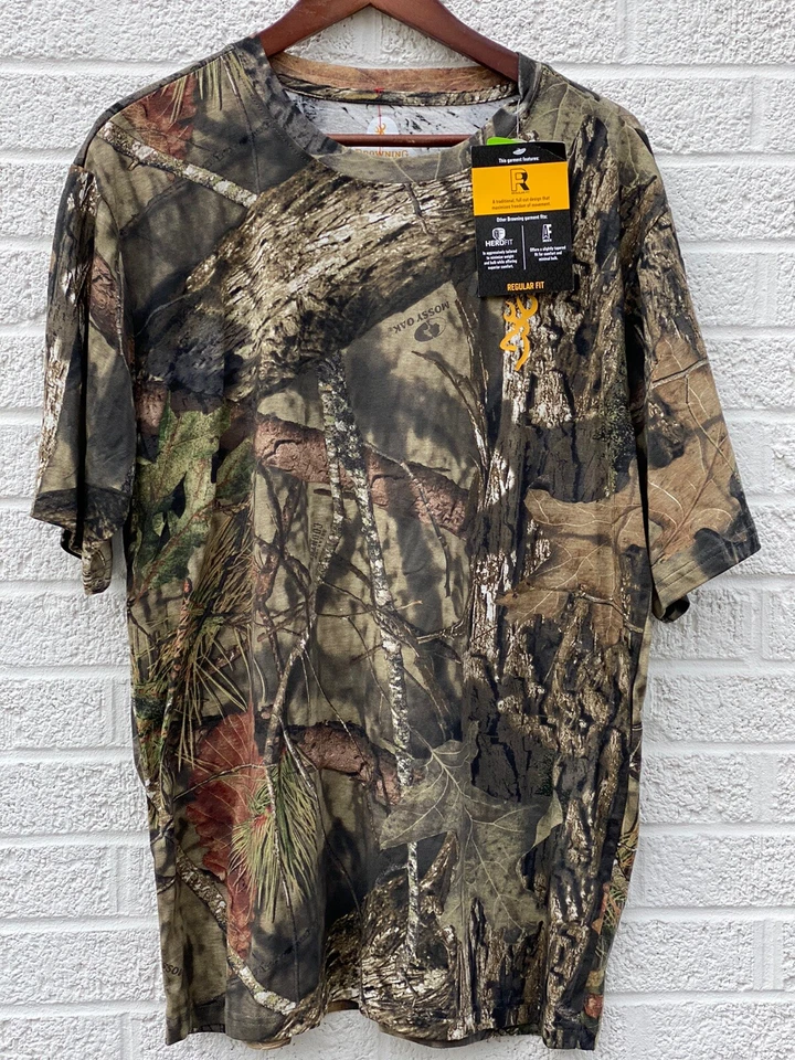 Browning Wasatch-Cb T-Shirt S-Sleeve Mo-Breakup Country Camo XL NWT Scent Protec - Image 1 of 4