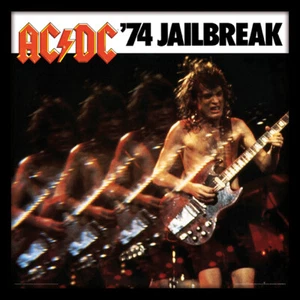 AC/DC - '74 Jailbreak - Official Album Cover Size Framed Print - Bild 1 von 1