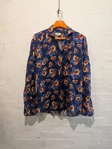 Brancaccio Gold Shirt Gr. 16,5 / 42 Langarm Bluse geblümt - Bild 1 von 8