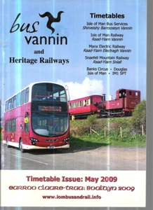 BUS VANNIN + HERITAGE RAILWAYS ON ISLE OF MAN TIMETABLES - Picture 1 of 1