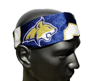 NCAA MONTANA STATE UNIVERSITY BOBCATS JERSEY FANBANDS HEAD BAND FANBAND - Picture 1 of 6
