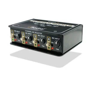 Radial Gold Digger 4-Channel Mic Selector selects between four microphones - Picture 1 of 3