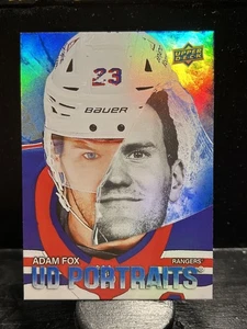 Adam Fox #P-2 2025-26 Upper Deck UD Portraits New York Rangers - Imagen 1 de 2