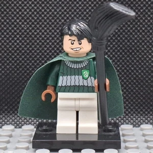 LEGO Minifigure Harry Potter Marcus Flint Dark Green Quidditch 2010 4737 HP107 - Picture 1 of 7