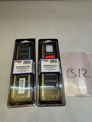 2× 512MB DDR-400 PC3200 DIMM RAM Modules - Image 1 of 4