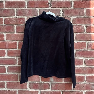 Eileen Fisher $148 Velour Funnel Neck Boxy Top Petite large NEW - Picture 1 of 10