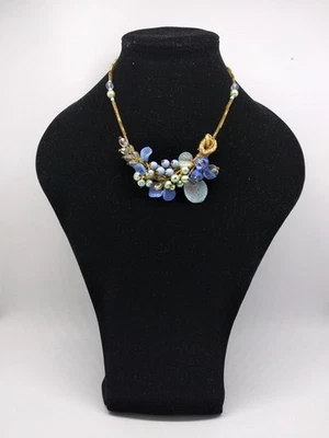 Alte Halskette aus Glaspaste jewelry glass necklace antik - Bild 1 von 4