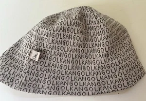 Kangol Brown Polyester Chlorofiber Monogram Stripe Bucket Hat Cap Medium RARE - Picture 1 of 2