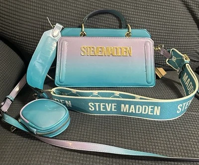 Steve Madden Bevie Crossbody Bag Ombre Teal Purple New - Image 1 of 4