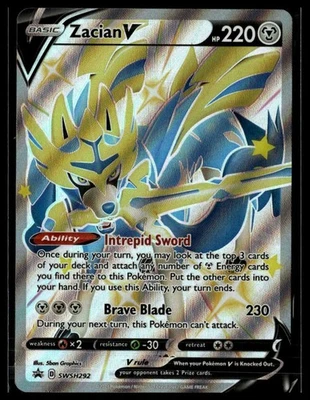 SWSH: Sword & Shield Promo Cards #SWSH292 Zacian V (Shiny) - Image 1 of 2