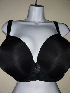 Torrid Curve gepolsterter Push Up Plunge BH mit Bügel Gr. 46D schwarz Spitze sexy - Bild 1 von 9