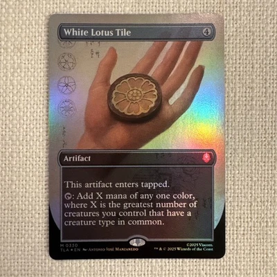 White Lotus Tile Borderless Foil - M0330 -MTG Avatar: The Last Airbender NM - Image 1 of 2