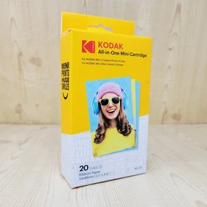 KODAK ALL-IN-ONE MINI CARTRIDGE 20 Sheets PAPER Mini 2 Photo Printer-Genuine NEW - Picture 1 of 7