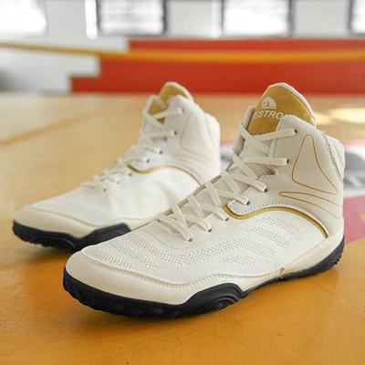  Professional Non-Slip Boxing Shoes Gym Footwears for Wrestling Shoes - Image 1 of 4