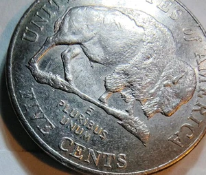 2005 P Buffalo Nickel Detached Leg Multi Eye Extra Letters Grease Strike Through - Picture 1 of 17