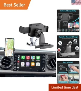 Support Téléphone Voiture Support Métal pour Toyota Tacoma 2016-2023 Tableau de Bord Réglable - Photo 1 sur 10