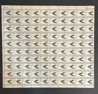 Vintage Angel Trumpet CHRISTMAS 5cent Stamps 100 SHEET MNH #1276 Holiday Postage - Image 1 of 4