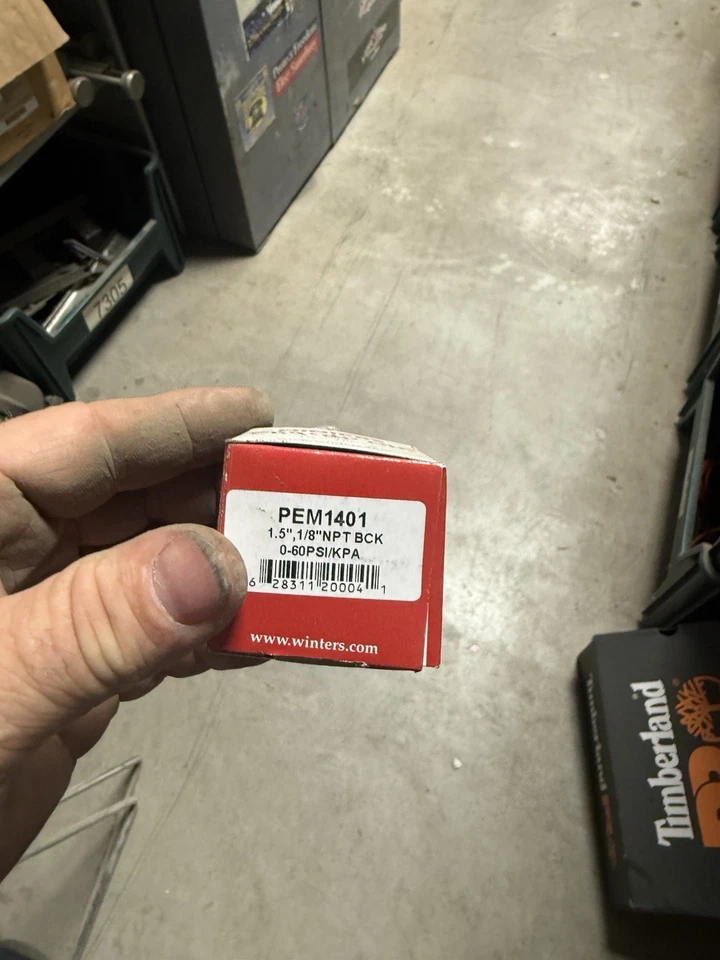 Winters Pem1401-Cd Commercial Pressure Gauge 0-60 PSI 1.5" Dial 1/8" - Image 1 of 1