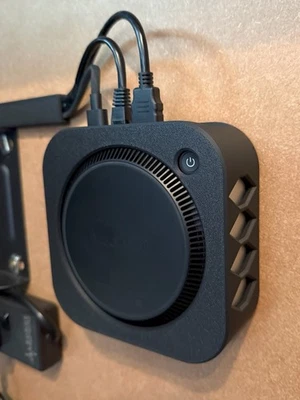 Mac Mini M4/M4 Pro 2024 Display Bracket Under Desk Stand Holder Wall Mount - Image 1 of 4