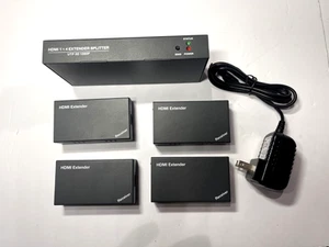 Divisor extensor HDMI 1x4 HDMI 1.2 HDCP 1.2 UTP 3D - Hub de distribución de video - Imagen 1 de 6