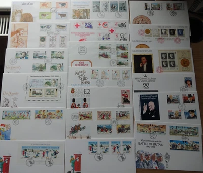 IOM FDC 1989 - 1990. Complete Set of 19 First Day Covers. Isle of Man - Image 1 of 4