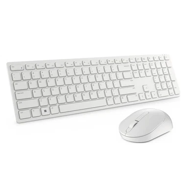 Dell Tastiera Wireless QWERTY Bianco con Mouse e Tasti Programmabili - Immagine 1 di 4