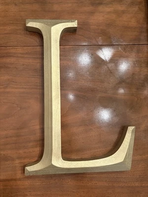 "Letra de pared L de madera nueva, 12""" Foto 1 de 2